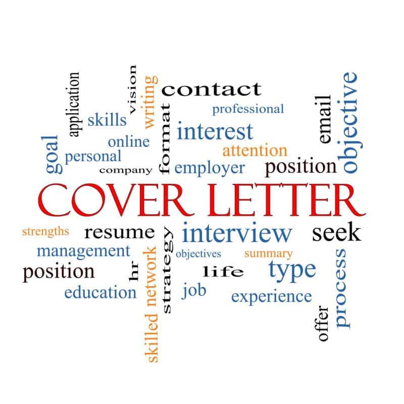 Cover Letter Word Cloud Concept