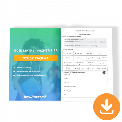 GCSE Maths Higher Tier Study Pack 1