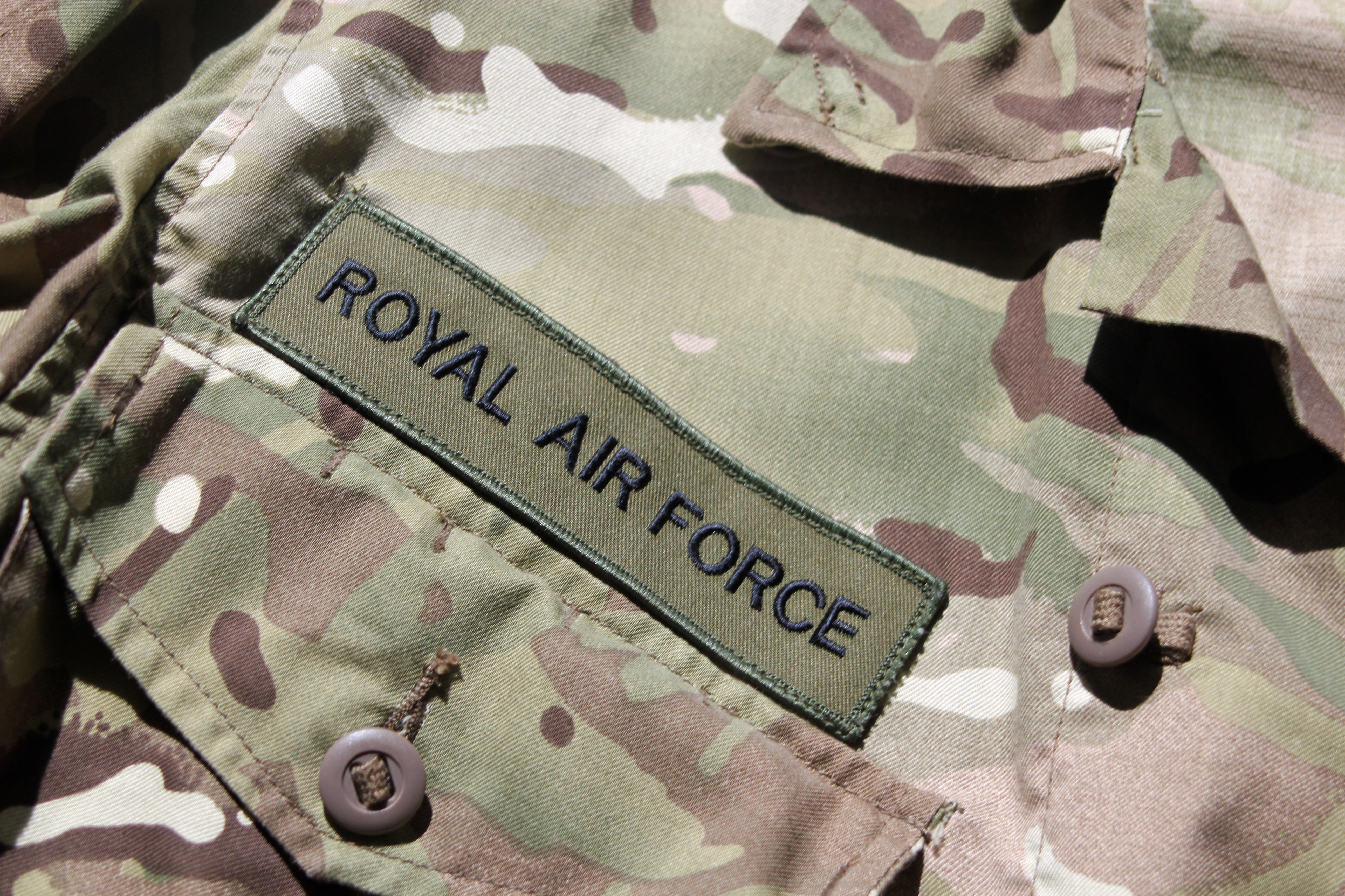 Background RAF military uniform