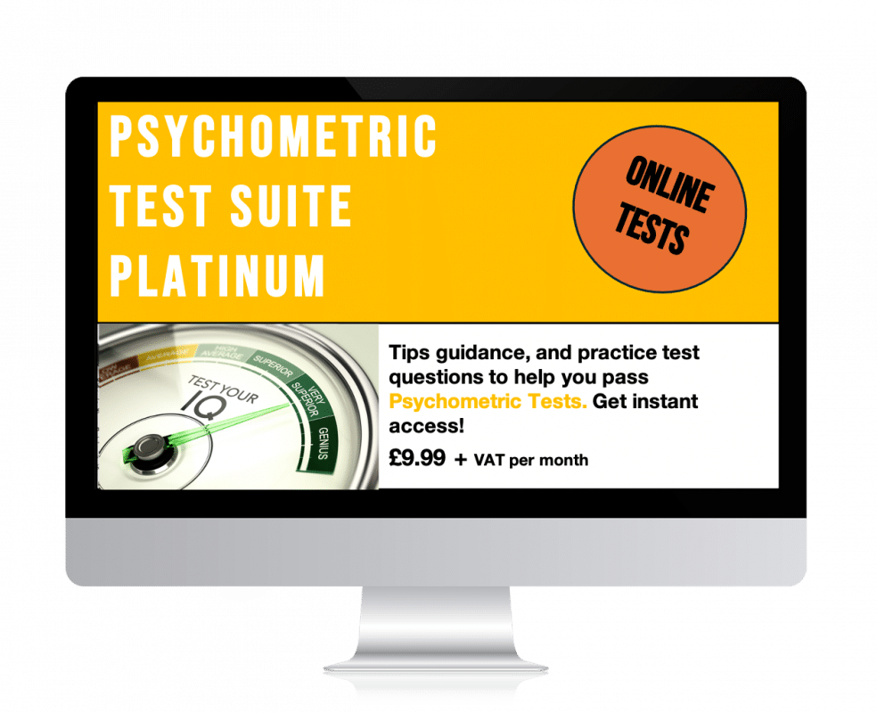 Psychometric test suite platinum edition